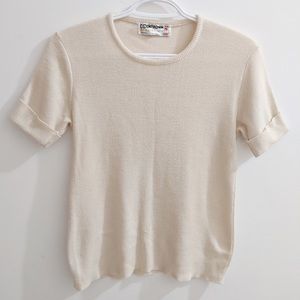 Vintage beige stretchy shirt